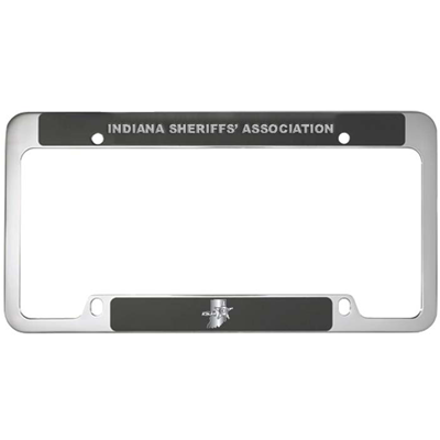 Chrome Plated License Frame w/ Large Bottom Engraving